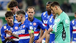 Nach dem 1:2 gab es bei den Kickern das GAK lange Gesichter.