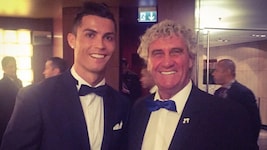Jean-Marie Pfaff mit Cristiano Ronaldo – beide holten den vierten WM-Rang