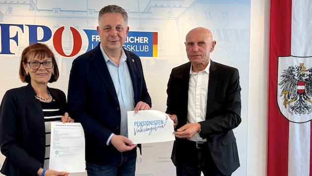 Die FPÖ – allen voran Schartel, Petschnig – unterstützt Kinzlbauers Initiative für ältere ...