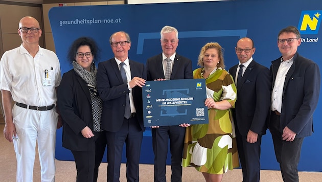 Die Leitung der Gesundheitsregion Waldviertel stellte mit Landesrat Anton Kasser und LGA-Chefin ...