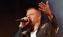 US-Rapper Macklemore (Archivbild) ist einer der Musiker, der zum Boykott des Eurovision Song ...