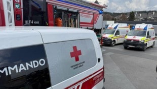 Großer Einsatz nach dem Chemieunfall in Voitsberg. 