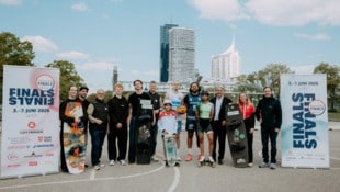 Sportler aus sechs Sportarten der Sport Austria Finals präsentierten sich Dienstag auf der ...