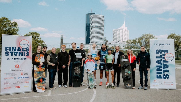 Sportler aus sechs Sportarten der Sport Austria Finals präsentierten sich Dienstag auf der ...