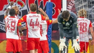 Austria-Goalie Samuel Sahin-Radlinger patzte gleich zweimal.