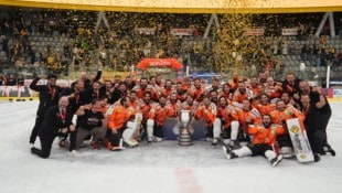 Meister! Graz kürte sich zur Eishockey-Hauptstadt Österreichs.
