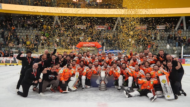 Meister! Graz kürte sich zur Eishockey-Hauptstadt Österreichs.