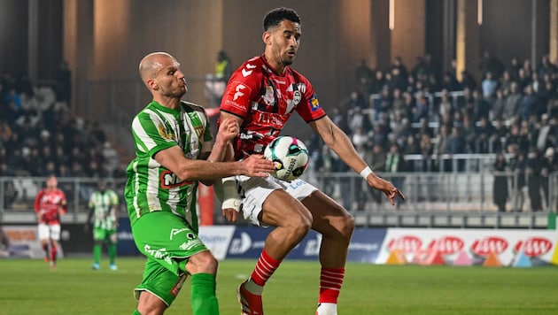 Schmidt (re.) und die Admira bissen sich unter anderem an Lustenau die Zähne aus.