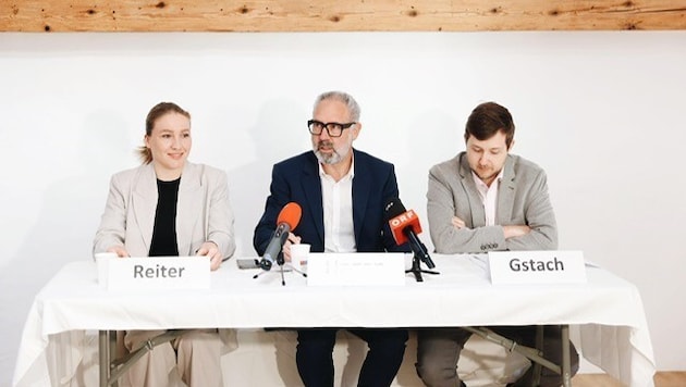 VEV-Präsident Markus Hagen mit Geschäftsführerin Jennifer Reiter und Michael Gstach.