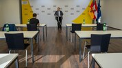 Bernd Strobl referiert bei der Pressekonferenz. Es bleibt sehr viel Raum für Interpretationen.
