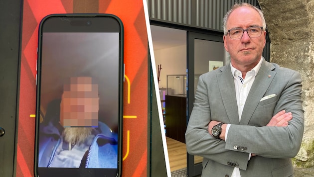 Der bärtige Mann wetterte in einem Online-Video gegen Halleins Stadtchef, rief zu einer ...