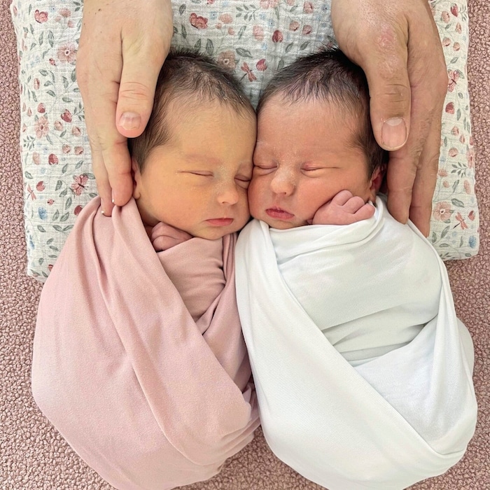 Twin girls Sophia and Johanna