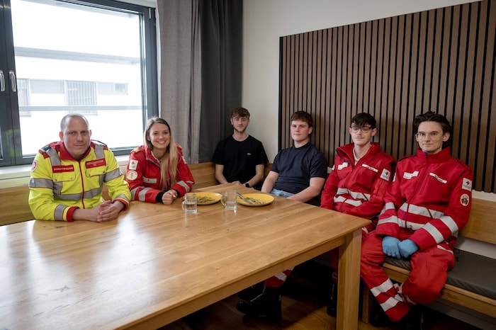 Das Team vom Roten Kreuz und Samariterbund