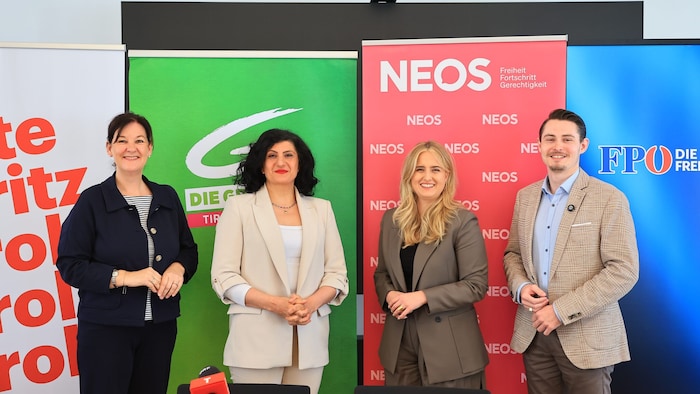 Andrea Haselwanter-Schneider, Zeliha Arslan, Susanna Riedlsperger und Daniel Marschick (v. li.) ...