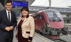 Martin Gruber und Manuela Khom wollen ein Ende des Stückelungsverbots auf der Koralmstrecke. 