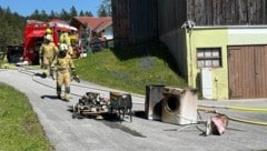 Die FFW Breitenbach konnte den Brand rasch löschen.