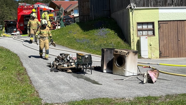 Die FFW Breitenbach konnte den Brand rasch löschen.