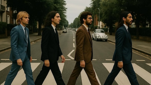 „The Velvet Sundown“ lehnt sich an das legendäre Beatles-Cover „Abbey Road“ an – und hat ...