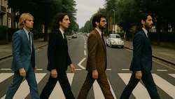 „The Velvet Sundown“ lehnt sich an das legendäre Beatles-Cover „Abbey Road“ an – und hat ...