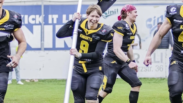 Lisa-Marie Tritscher fühlt sich bei den Vienna Knights wohl.