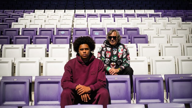 Ifeanyi Ndukwe und Hubertus von Hohenlohe in der Generali-Arena