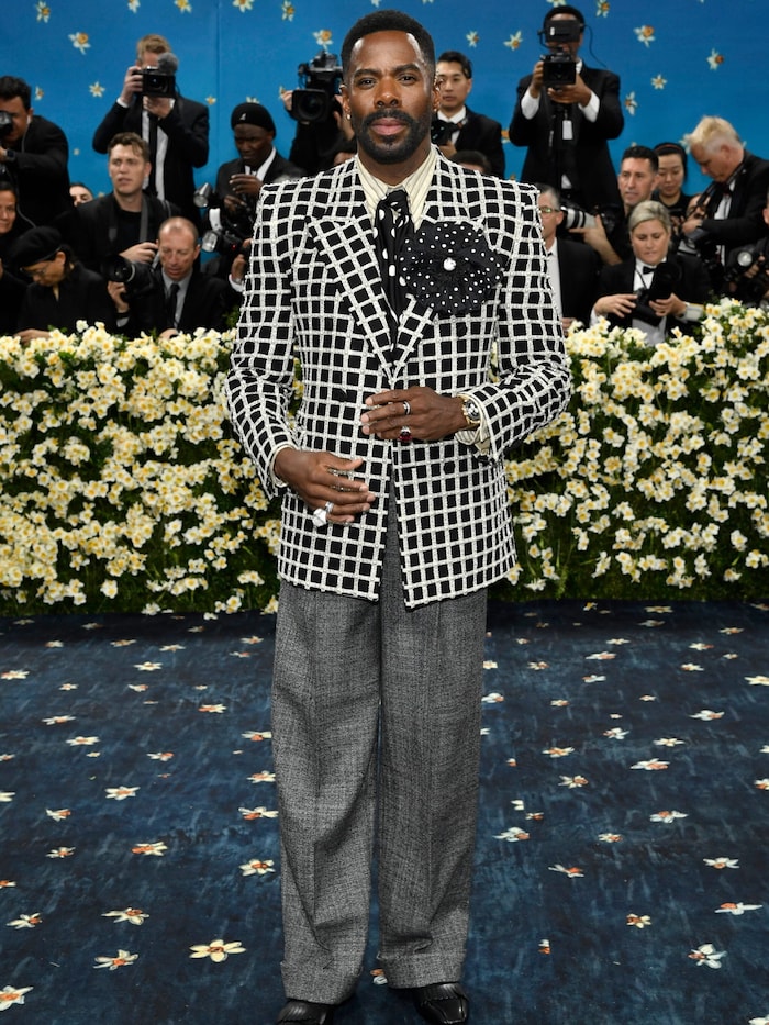 Ein schlichter Anzug? Schnee von gestern: Bei der Met Gala glänzte Colman Domingo im karierten ...