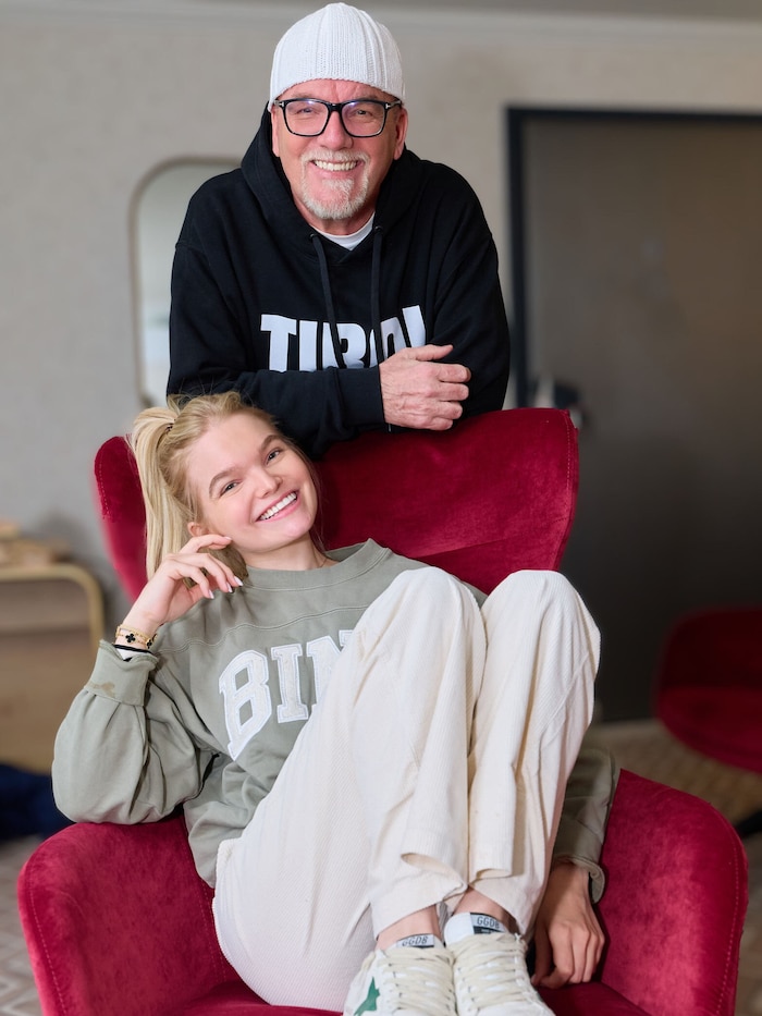 DJ Ötzi alias Gerry Friedle mit Tochter Lisa-Marie, die auf dem Album mitsingt.