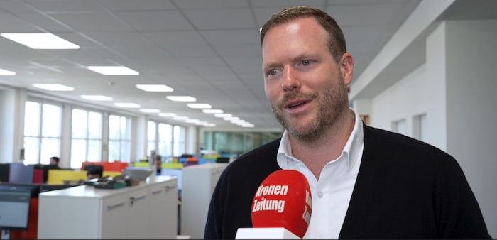 Der Chef von Ryanair Österreich, Andreas Gruber, im Talk mit krone.tv.