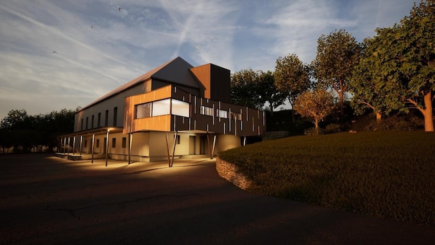 So soll das neue Vereinsgebäude der Werkskapelle aussehen