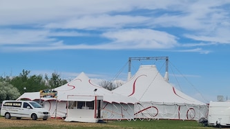 Die Zeltstadt des Zirkus Wiener Neustadt