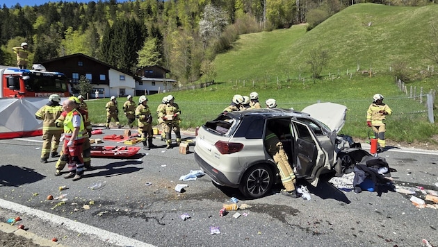Die Feuerwehr war im Bergeeinsatz.