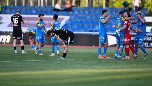 Die Enttäuschung war bei den Bregenzern groß nach dem 2:3 gegen Wels.