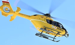 Der Schwerverletzte wurde mit dem Hubschrauber ins Krankenhaus geflogen.