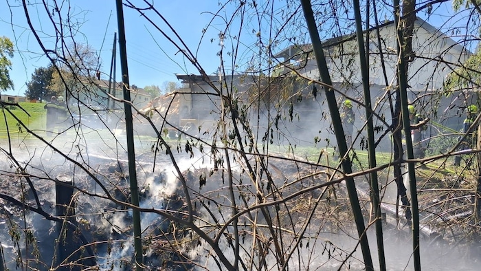 Nach rund zwei Stunden hatten die Feuerwehrleute den Brand gelöscht.