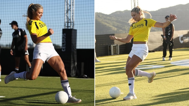 Jutta Leerdam nahm an einem Charity-Turnier in Los Angeles teil.