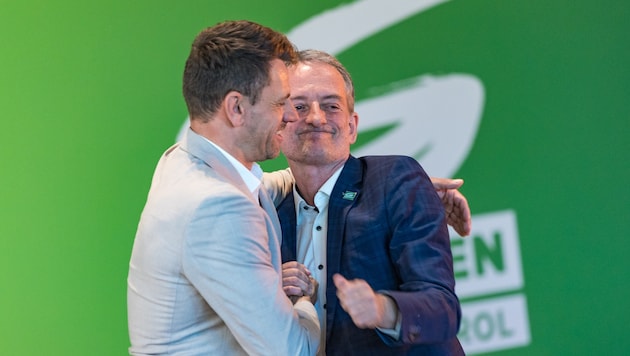 Gebi Mair (links) konnte sich gegen Hermann Weratschnig durchsetzen.