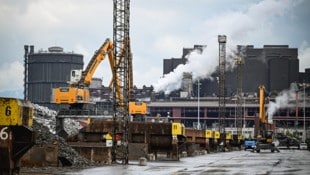 Die Zukunft: Auf dieser Fläche wird der Schrott gesammelt, der per Zug zur Voest und dann in den ...