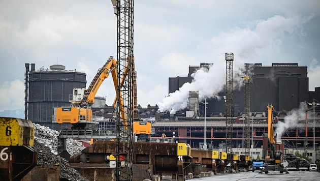 Die Zukunft: Auf dieser Fläche wird der Schrott gesammelt, der per Zug zur Voest und dann in den ...