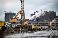 Die Zukunft: Auf dieser Fläche wird der Schrott gesammelt, der per Zug zur Voest und dann in den ...