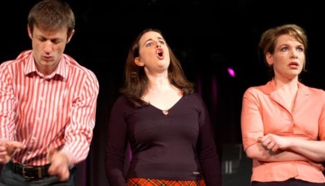 Lorenz Kabas, Juliette Eröd und Martina Zinner (v. li.) sind drei der Ensemblemitglieder des ...