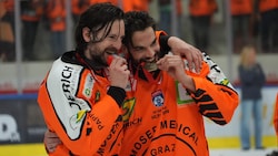 Manuel Ganahl und Lukas Haudum zählten zu den besten Eishockey-Cracks der 99ers.