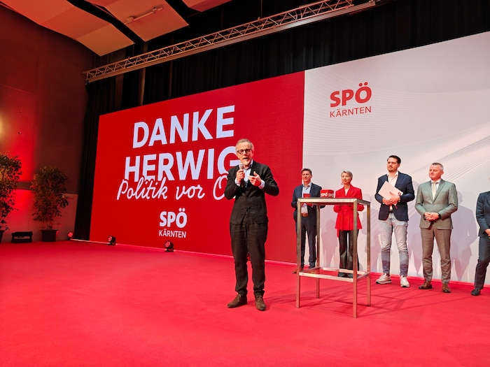 Der geehrte Herwig Seiser hielt eine kämpferische Dankesrede.