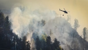 Sieben Einsatzhubschrauber der Polizei und des Bundesheers standen Samstag im Dauereinsatz. 