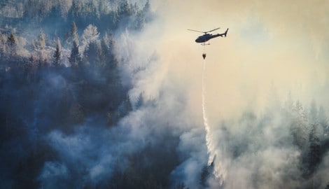 1,141 Millionen Liter Löschwasser wurden im Lesachtal per Heli eingeflogen.