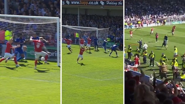 Mehr Drama geht nicht: In der 103. Minute fiel der Ausgleich, der den Aufstieg bedeutete.