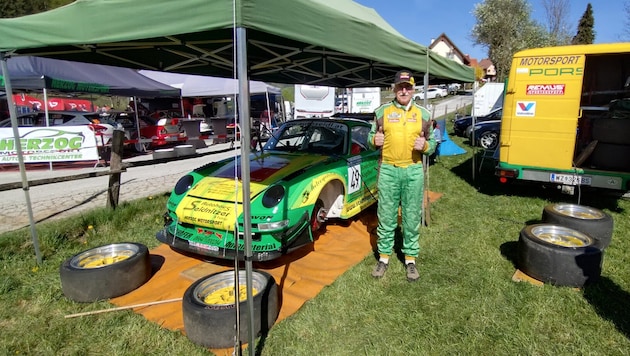 Rupert Schwaiger, 77 Jahre alt, denkt nicht an die Rennfahrer-Pension.