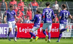 Paul Lipczinski (li.) erzielte das Goldtor für Austria Salzburg. 