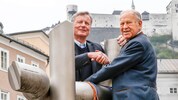 Stadtchef Josef Reschen (l.) und der bayerische Landrat Hans Schuierer kämpften Seite an Seite ...