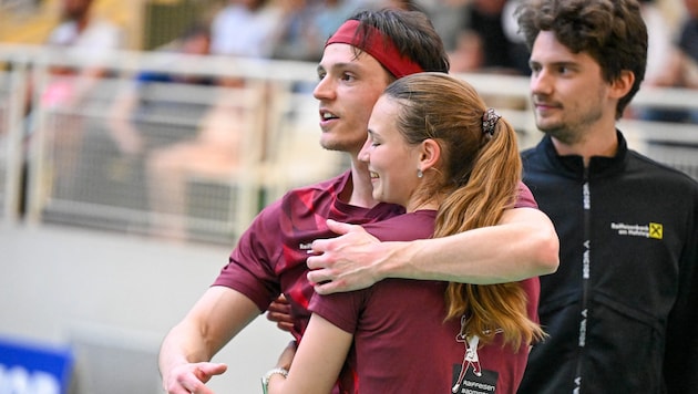 Anna Hagspiel und Miha Ivanic mussten sich im Golden Set geschlagen geben.