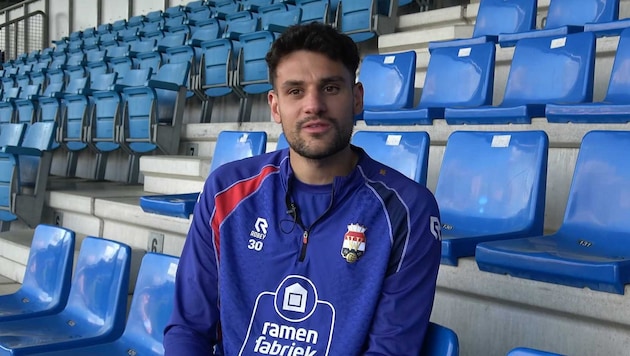 Raffael Behounek, hier bei einem Interview-Dreh mit sportkrone.at